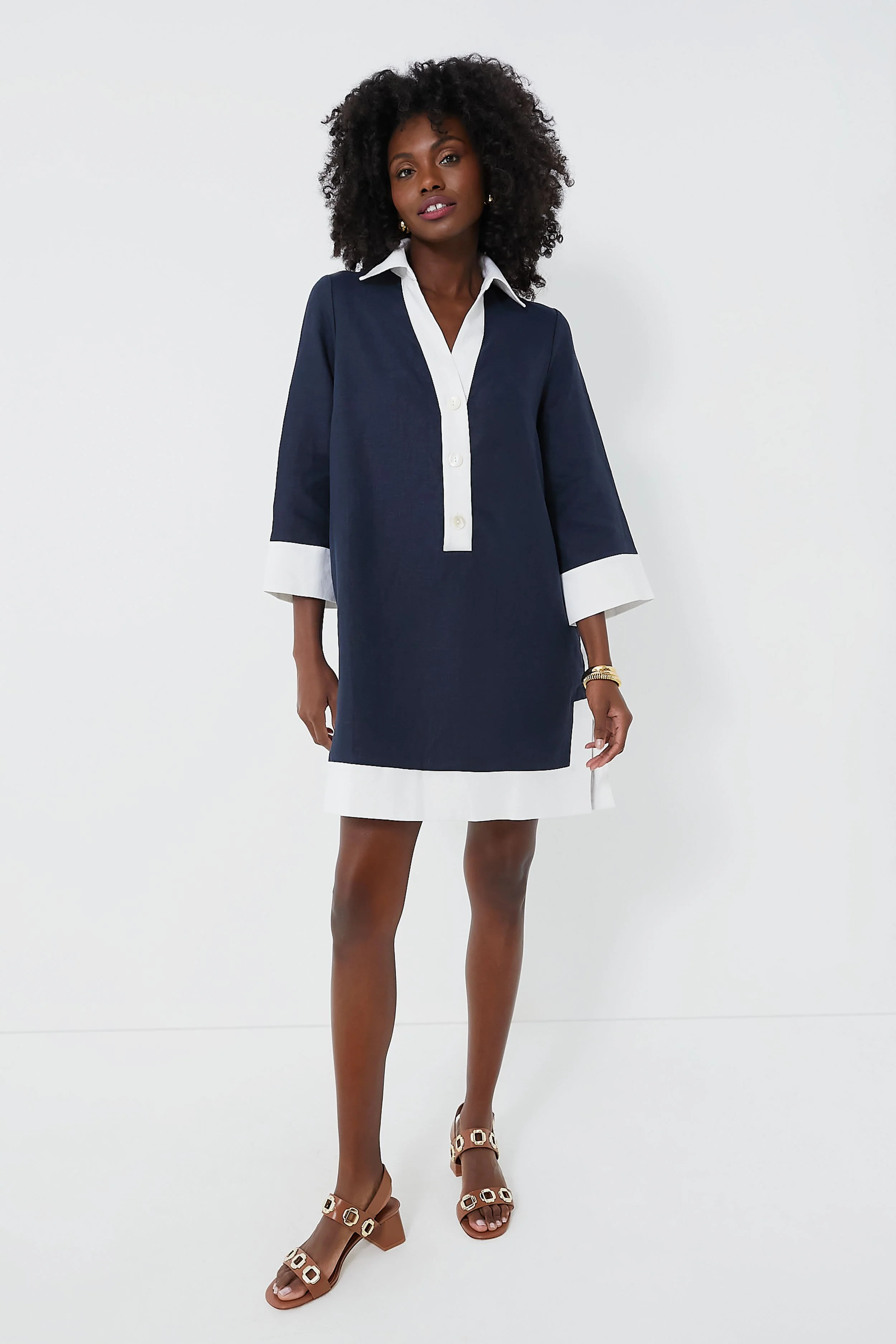 Navy Collier Dress | Tuckernuck (US)