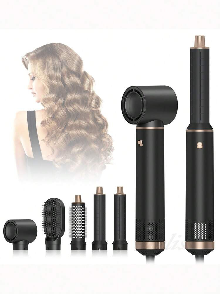 Kemei Spazzola ad aria calda 5 in 1, arricciacapelli elettrico, asciugacapelli e piastra per cape... | SHEIN