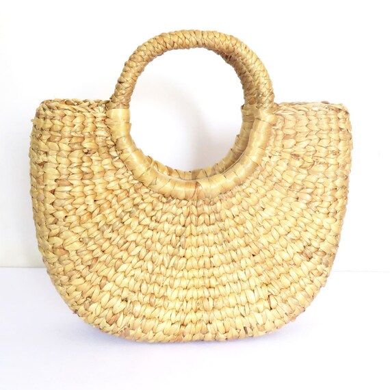 Handmade Straw Bag, Seagrass Handbag, Handmade Bags, Straw Basket Bag (BA004) | Etsy (US)