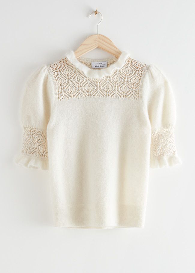 Ruffled Puff Sleeve Knit Top | & Other Stories (EU + UK)