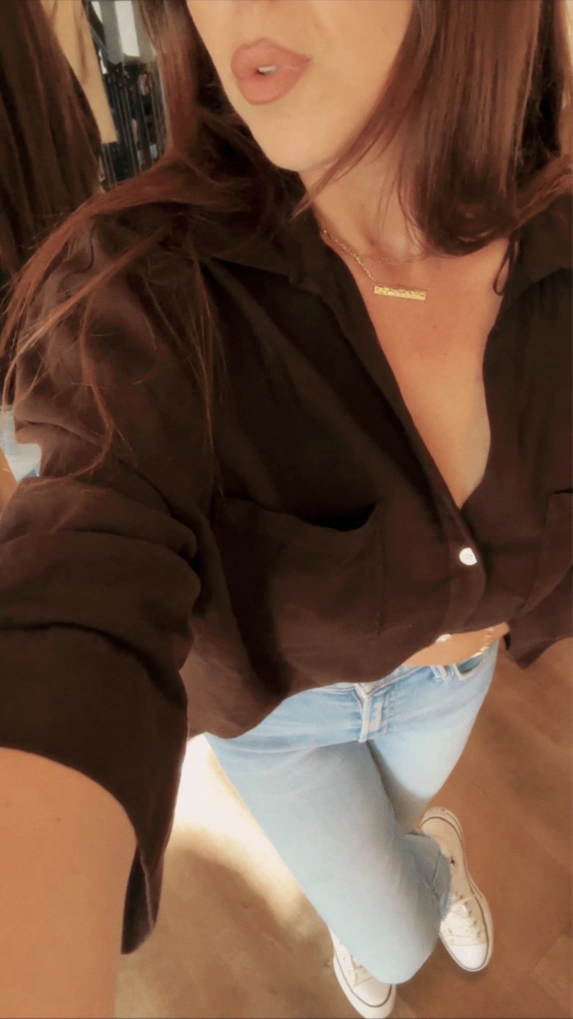 Mother is my absolutely favorite brand for denim And this pair is one of my go-to’s!  I Love wearing them with high top converse platforms . Always feel cute but casual. 
#ltkdenim #ltkfits #springfashion

#LTKOver40 #LTKSaleAlert