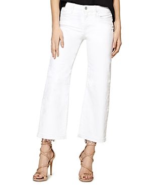 Sanctuary Flare Crop Released Hem Jeans in White | Bloomingdale's (US)