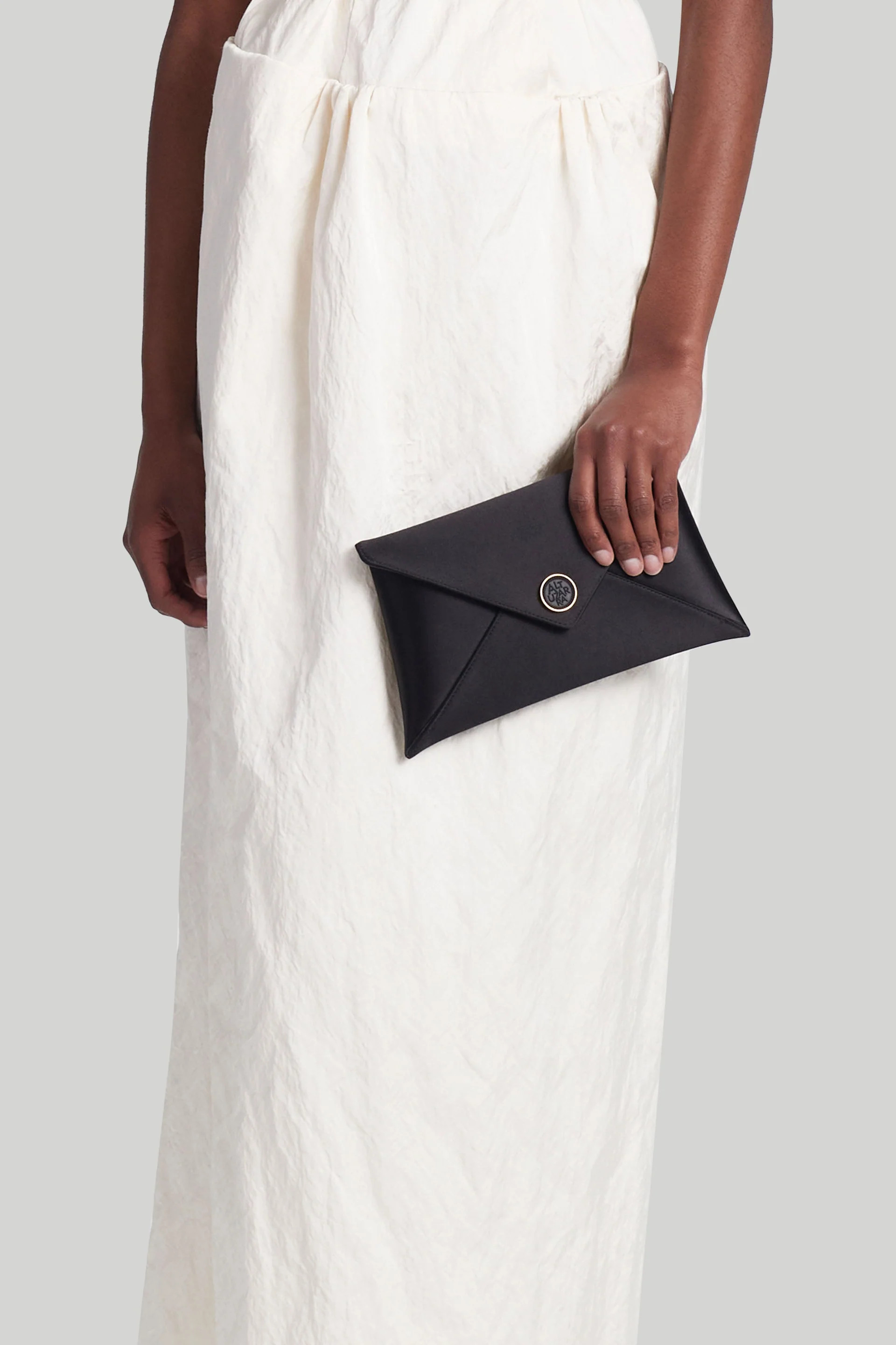'Medallion' Envelope Clutch Satin | Altuzarra