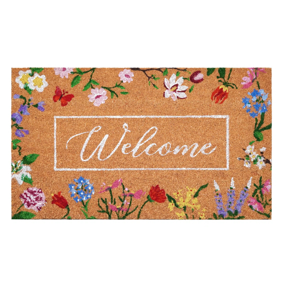 Butterfly Garden Welcome Doormat (Set of 2) | Wayfair North America
