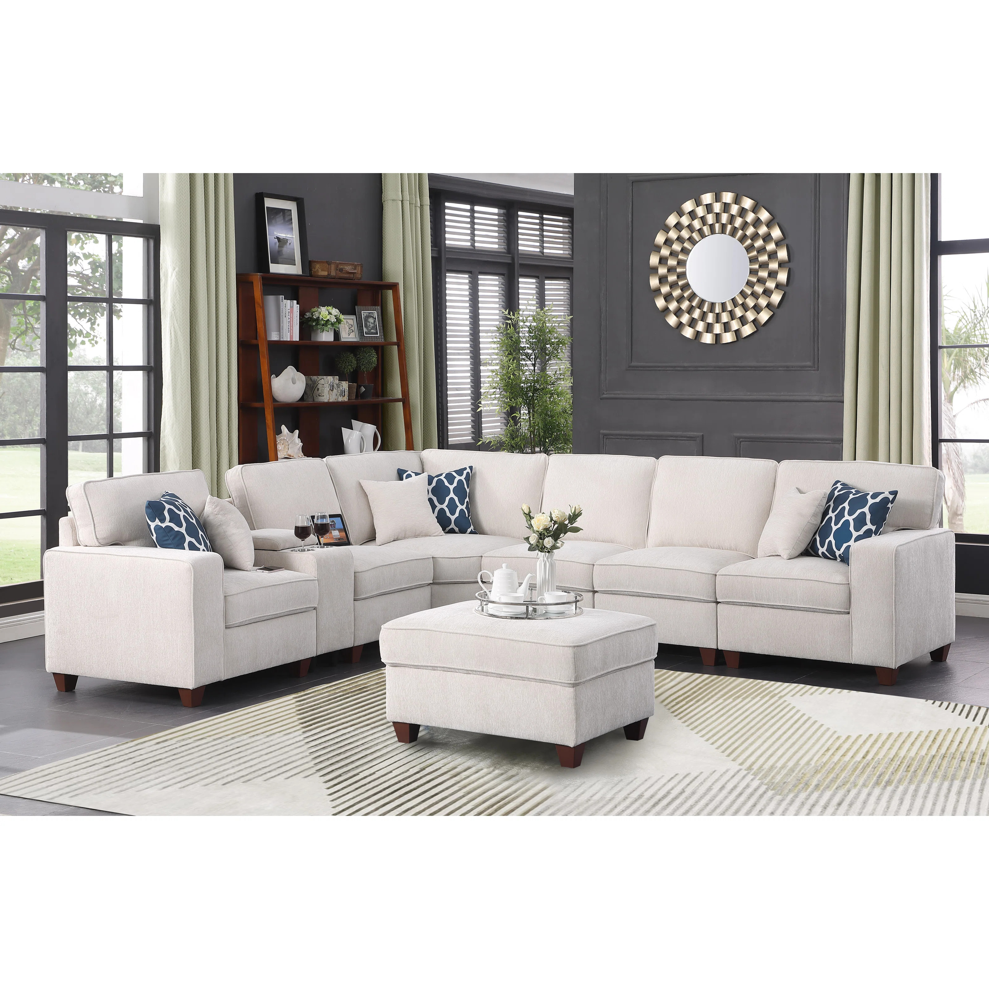 Naomi Piece Upholstered Sectional | Wayfair North America