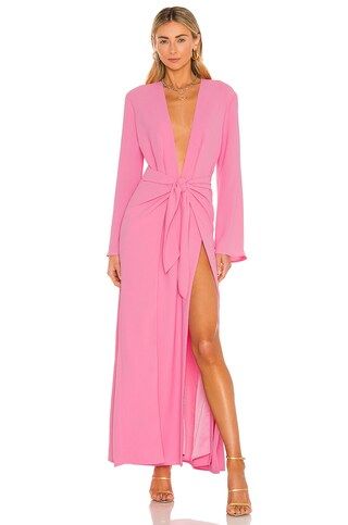 Camila Coelho Millie Maxi Dress in Hot Pink from Revolve.com | Revolve Clothing (Global)