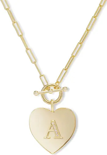 Melinda Maria Love Letters Initial Heart Medallion Necklace | Nordstrom | Nordstrom