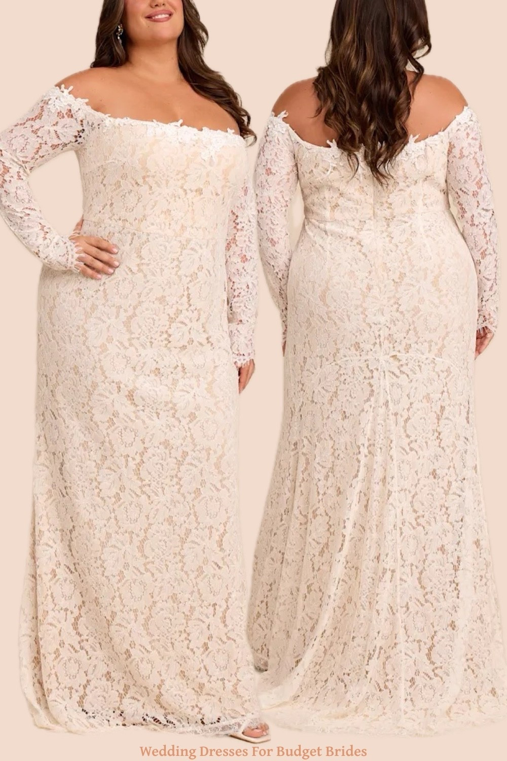 Beautiful plus size wedding dress up to size 3XL and under $150 at Lulus.

#LTKPlusSize #LTKWedding #LTKSeasonal