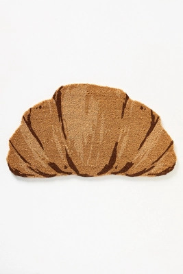Croissant-Shaped Coir Printed Doormat | Anthropologie (US)