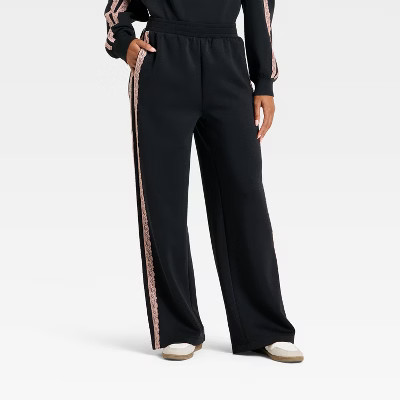 Women's Airy Sleek Lace Detail Track Pants - All In Motion™ | Target