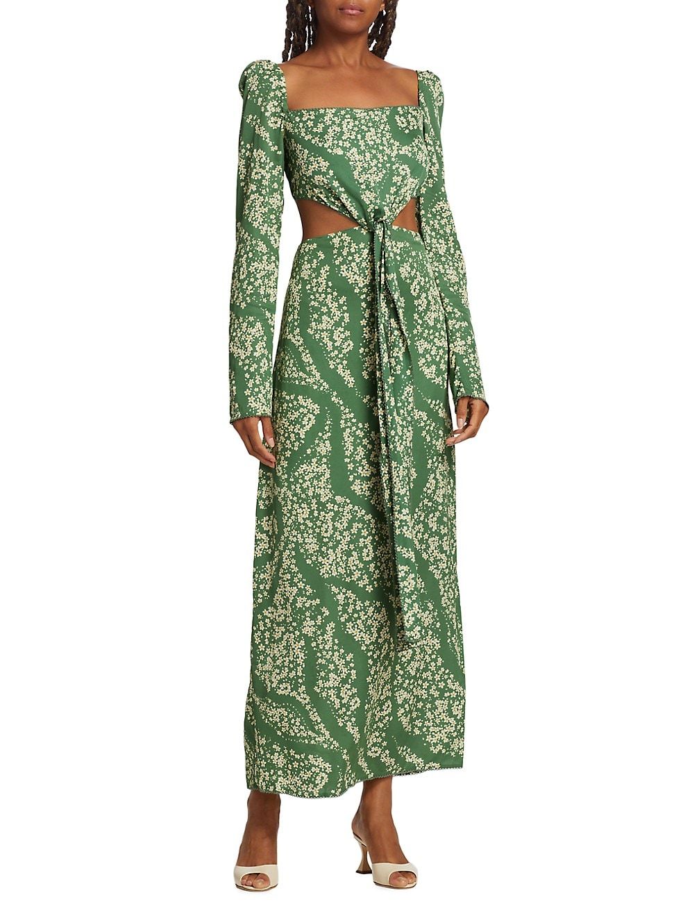 Agua by Agua Bendita Al Sur Cuarzo Astro Esmeralda Maxi Dress | Saks Fifth Avenue