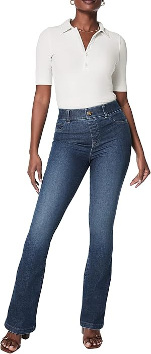 SPANX SPANXshape Original EveryWear Flare Jeans - Core Shaping for Women - High-Rise - Pull-On De... | Amazon (US)