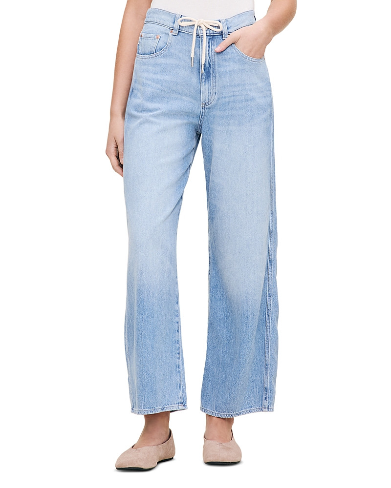 DL1961 Taylor Aura Relaxed Barrel Ultra High Rise Drawstring Jeans in Beachwave | Bloomingdale's (US)