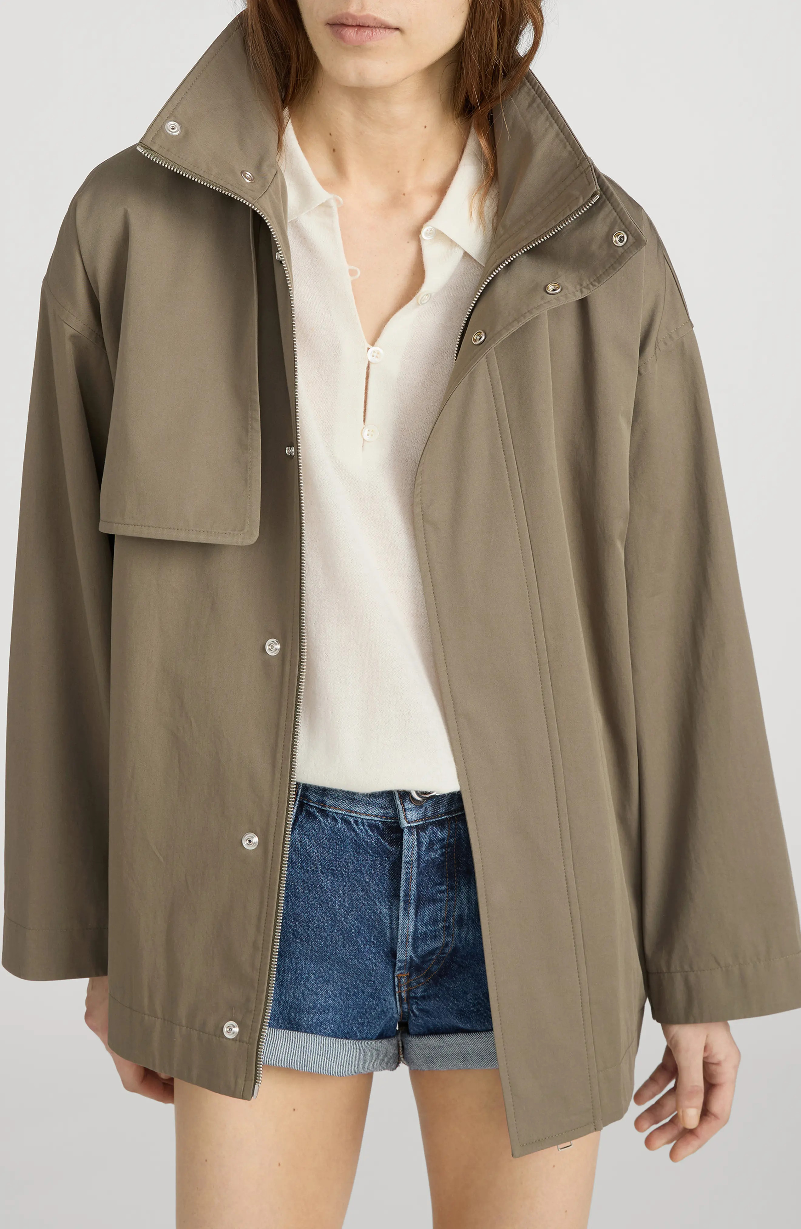 FRAME The Short Field Trench Coat (Women) | Nordstrom | Nordstrom