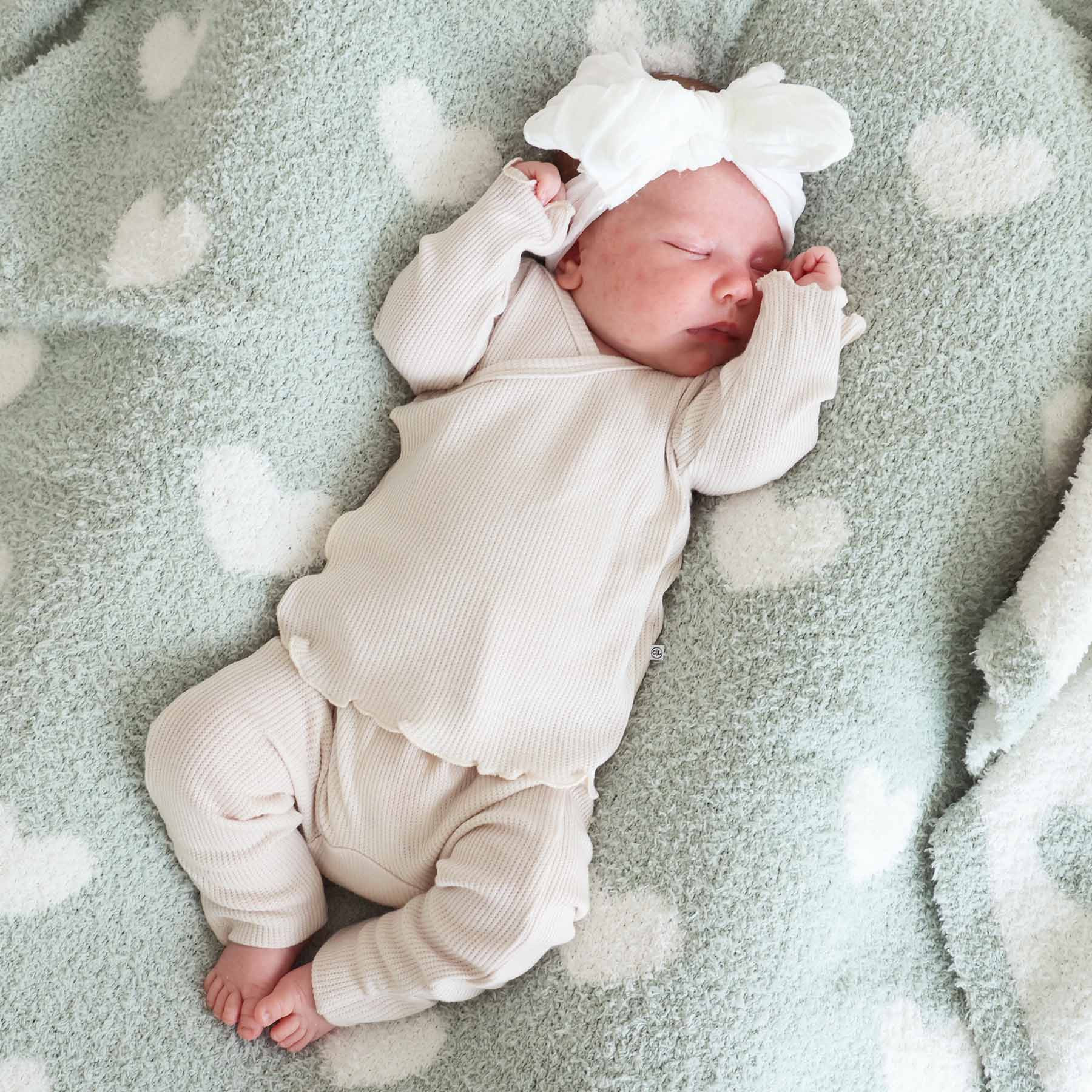2pc Waffle Crossover Top & Bottom | Cloud | Caden Lane