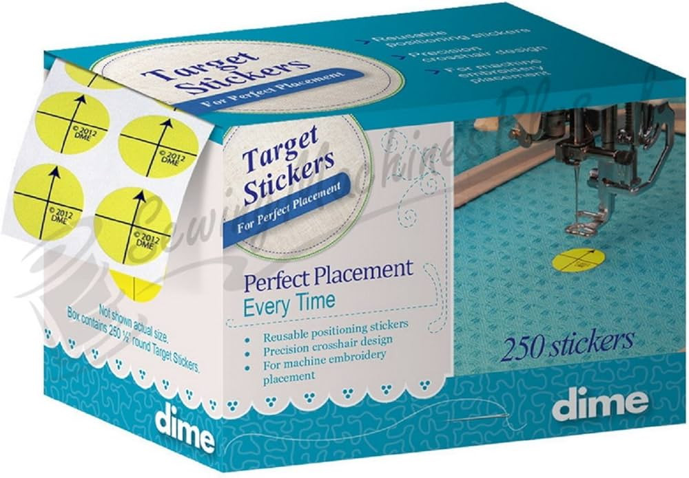 Target Stickers - Machine Embroidery Design Placement Reusable Stickers | Amazon (US)