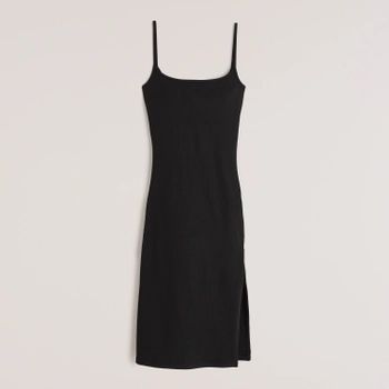 Seamless Rib Knit Midi Dress | Abercrombie & Fitch (US)