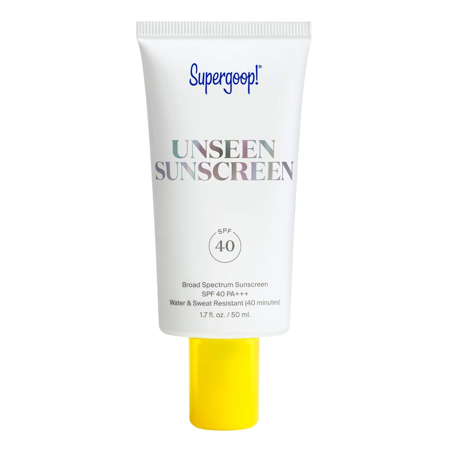 Supergoop! Unseen Sunscreen SPF 40, 1.7 oz - Oil-Free, Weightless & Invisible Reef-Safe, Broad Sp... | Amazon (US)