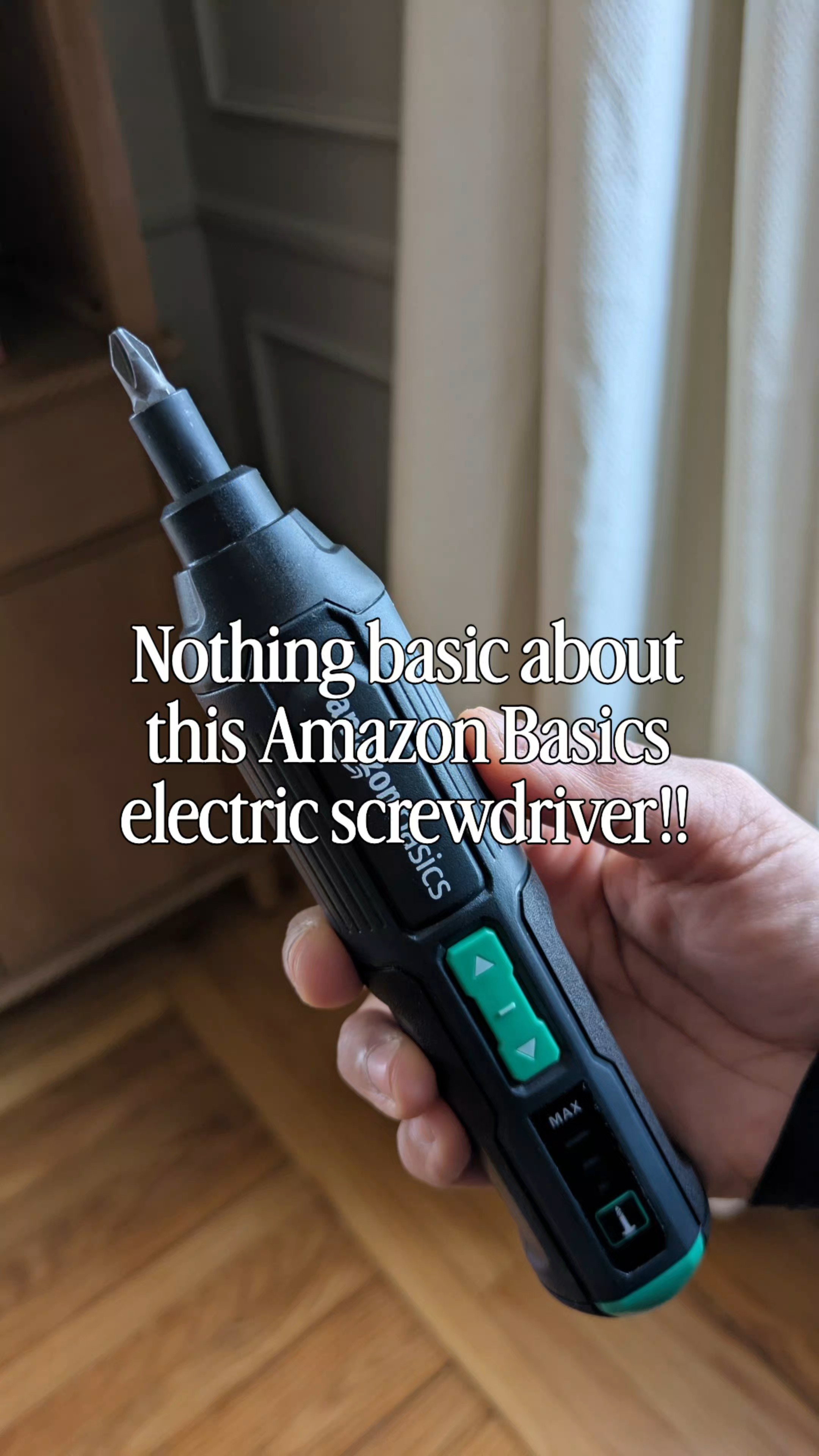 Amazon Basics… but definitely not basic 🪛 This electric screwdriver saves so much time when building furniture or tackling quick DIYs. Compact, powerful, and one of those tools you’ll reach for way more than you expect.

#LTKHome #LTKFindsUnder50