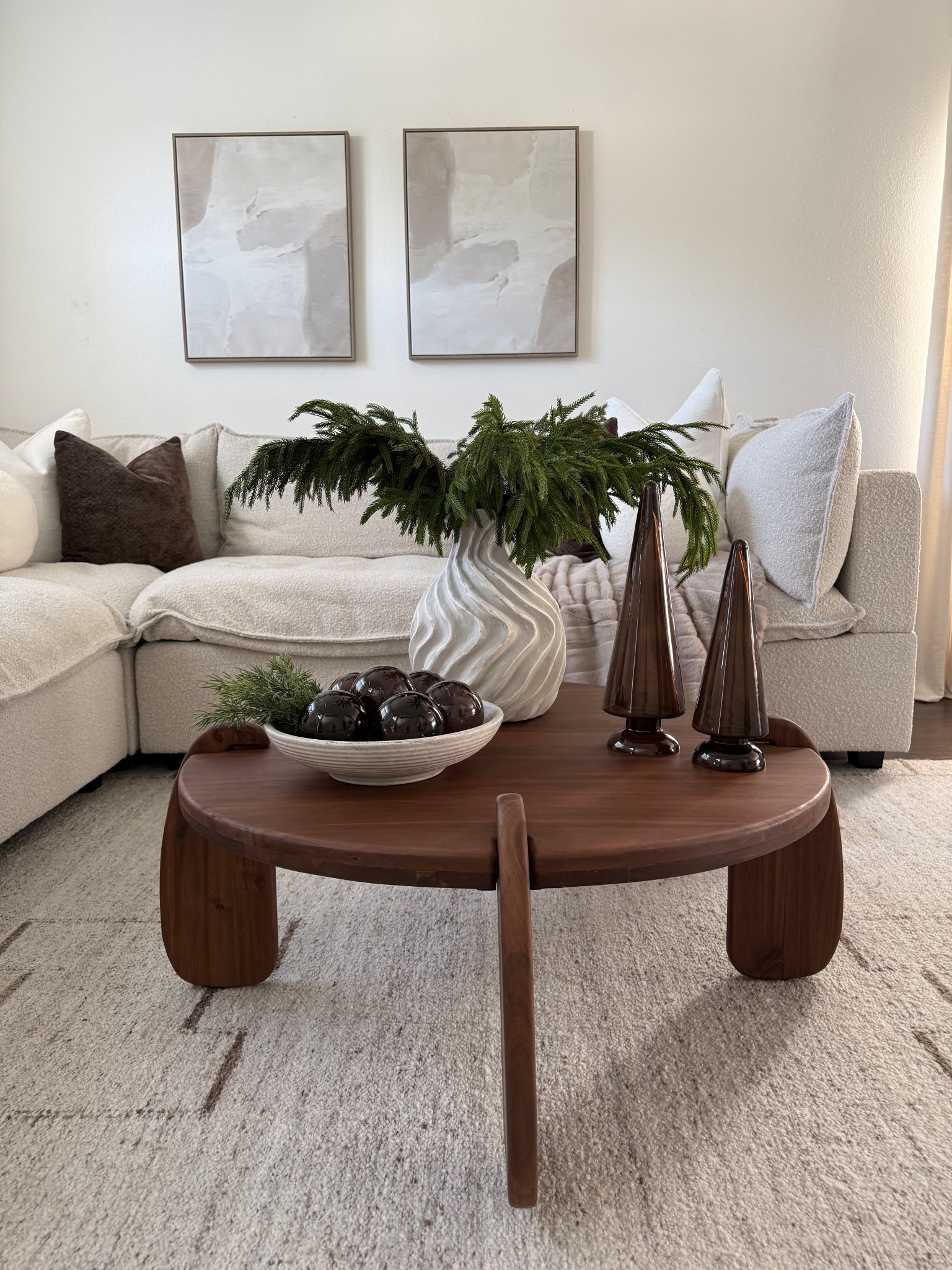 Decorating my Coffee table for Christmas with Walmart and Amazon finds 
Glass amber Ornaments, glass amber Christmas trees
#LTKStyleTip 

#LTKHome #LTKSeasonal