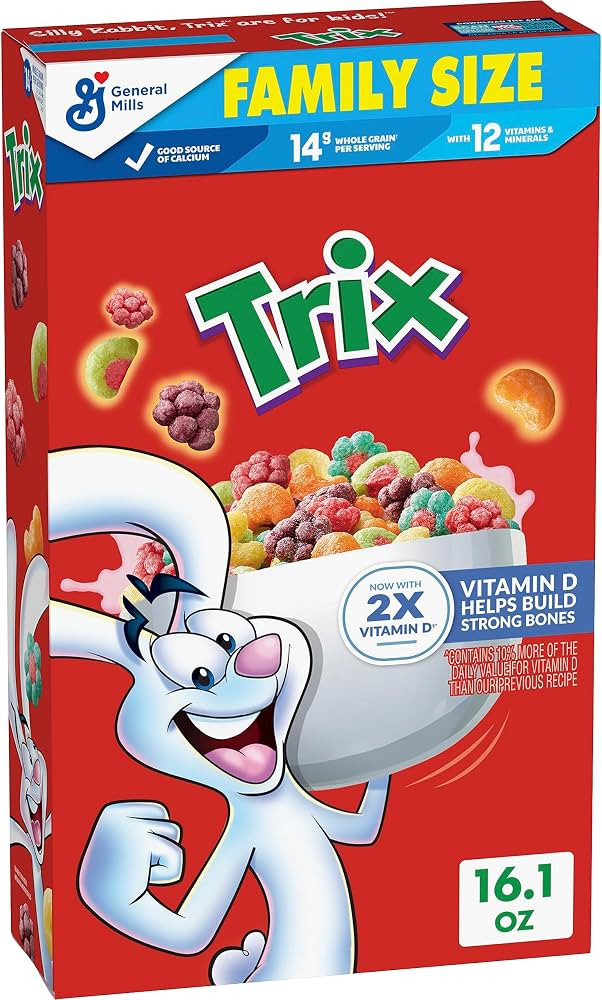 Trix Fruity Breakfast Cereal, Guardians of the Galaxy Vol. 3 Special Edition, 6 Fruity Shapes, Fa... | Amazon (US)