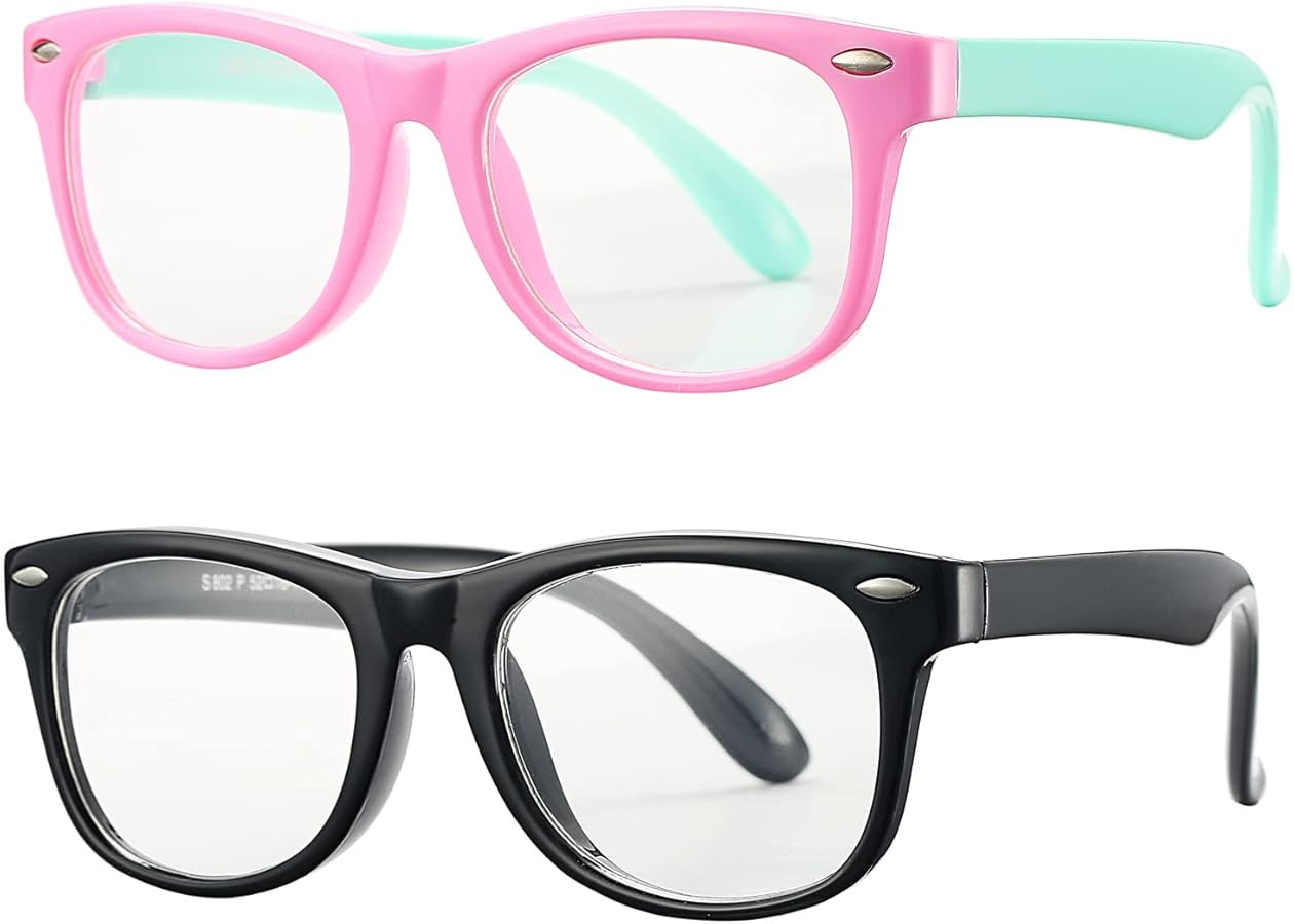 Pro Acme TPEE Rubber Flexible Kids Nerd Glasses Clear Lens Geek Fake for Costume (Age 3-10) | Amazon (US)