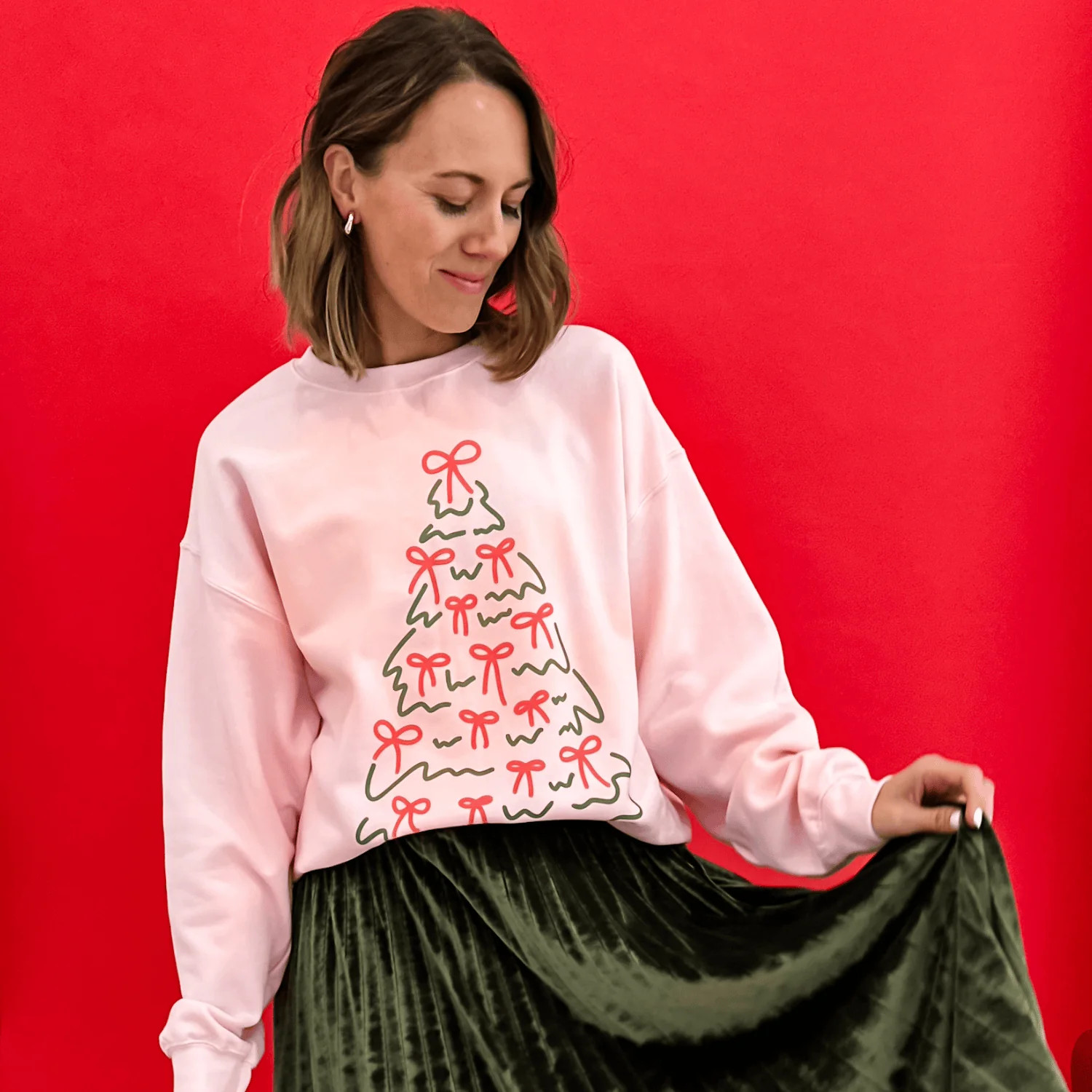 Pretty Little Bow Tree Sweatshirt | Mountain Moverz