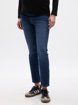 Maternity True Waistband Full Panel Vintage Slim Jeans with Washwell | Gap (US)