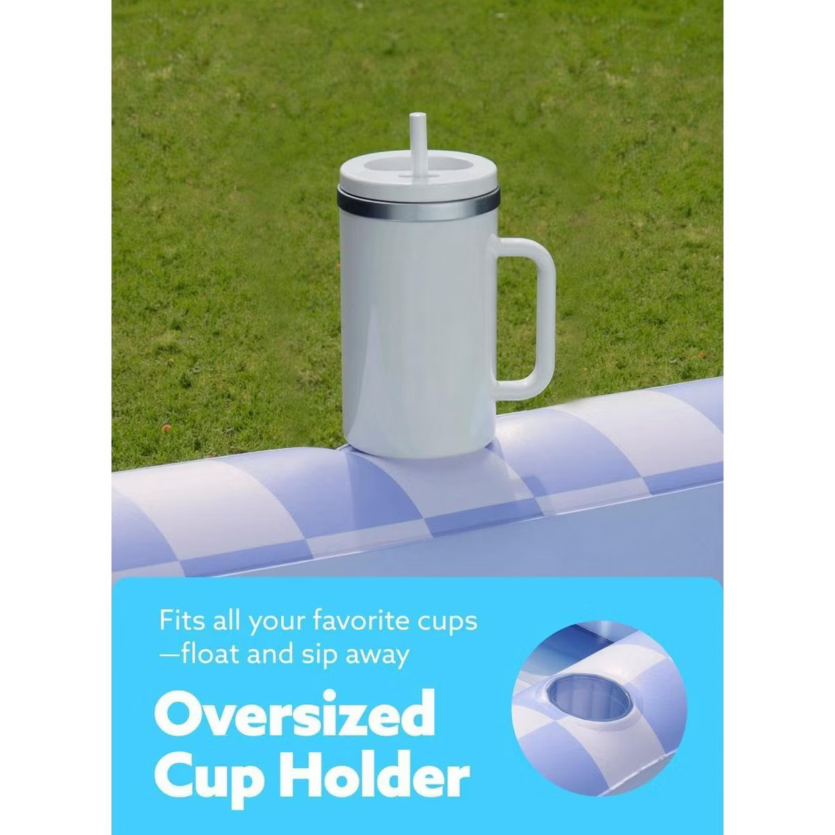 Sloosh Pool Floats Adult Pool Tanning Bed with Pillow, Suntan Pools Float Raft Tanning Pool for A... | Target