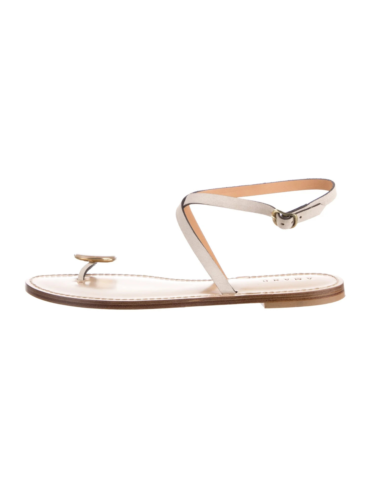 Amanu Leather Sandals - Neutrals Sandals, Shoes - XAUMN20752 | The RealReal | The RealReal