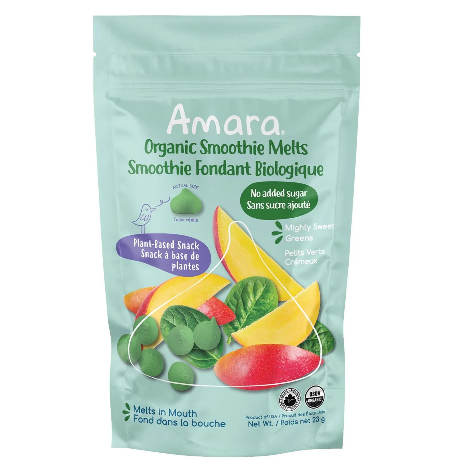 Amara Organic Smoothie Melts Mighty Sweet Greens, Mighty Sweet Greens | Walmart (CA)