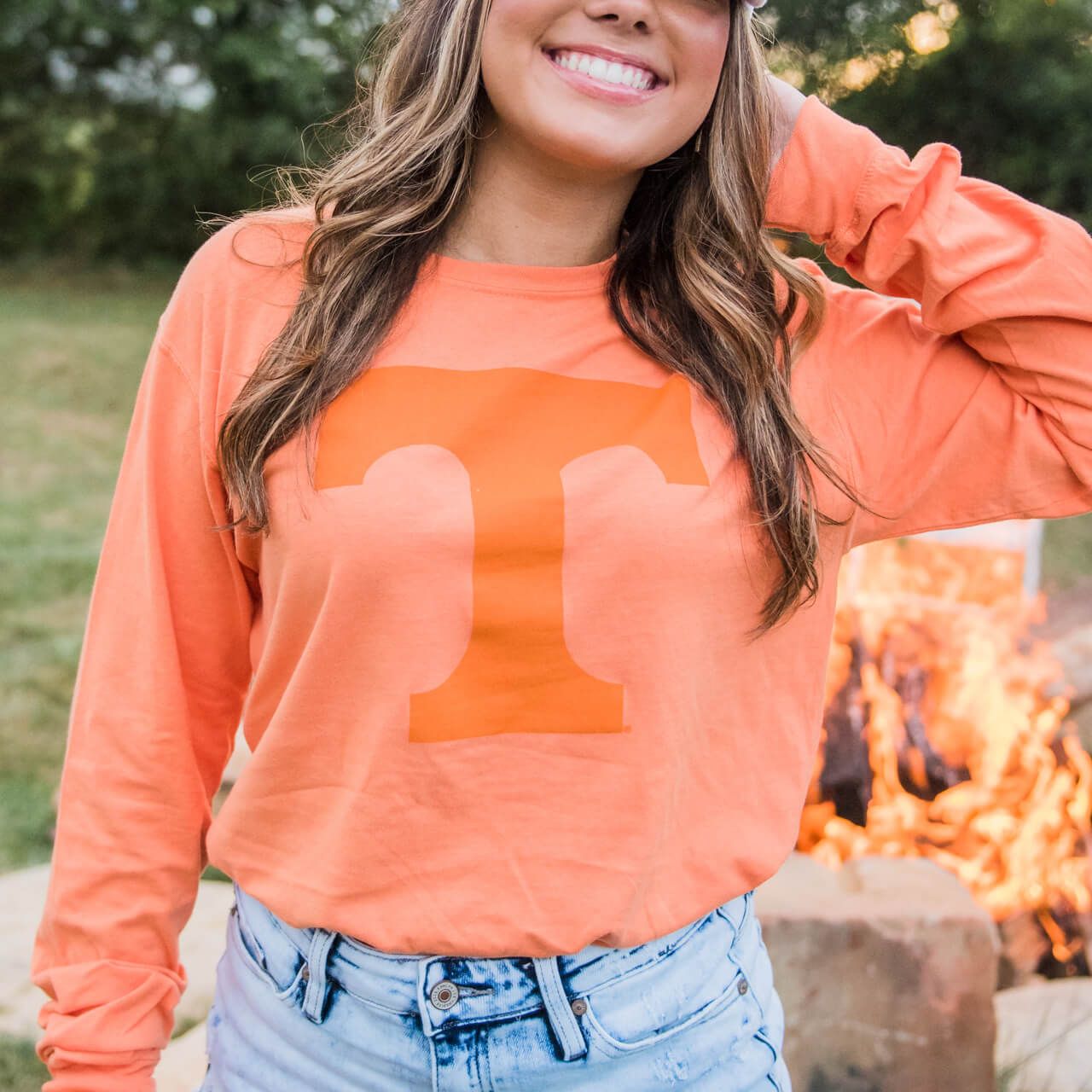 Orange Tennessee “Power T” Long Sleeve T-Shirt | Shop Southern Made & Southern Made Tees