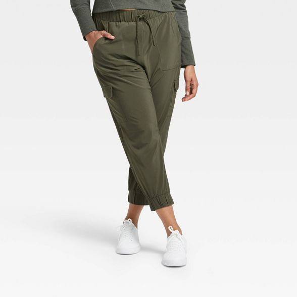 Women's Stretch Woven Cargo Joggers - All in Motion™ | Target