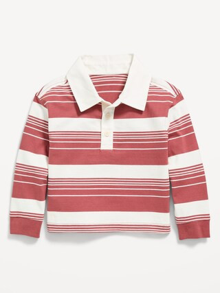 Unisex Oversized Boxy-Fit Long-Sleeve Rugby Shirt for Toddler | Old Navy (US)