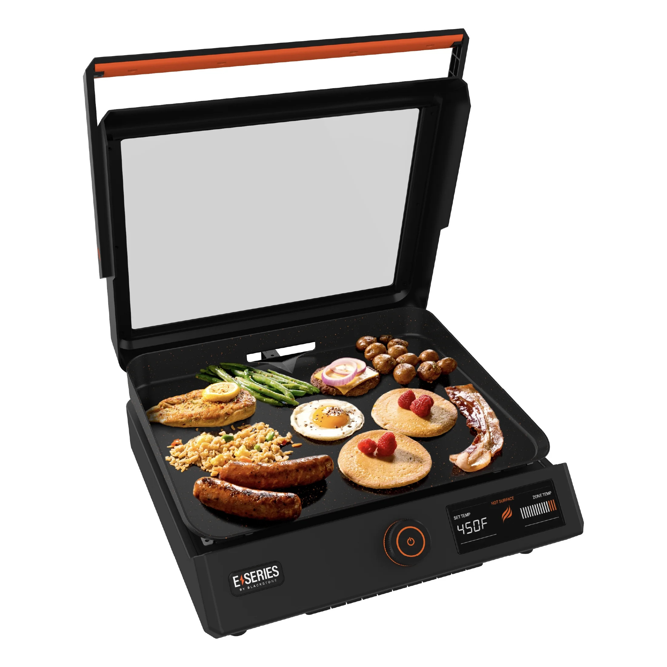 Blackstone E-Series 17" Electric Tabletop Griddle with Hood, Black | Walmart (US)