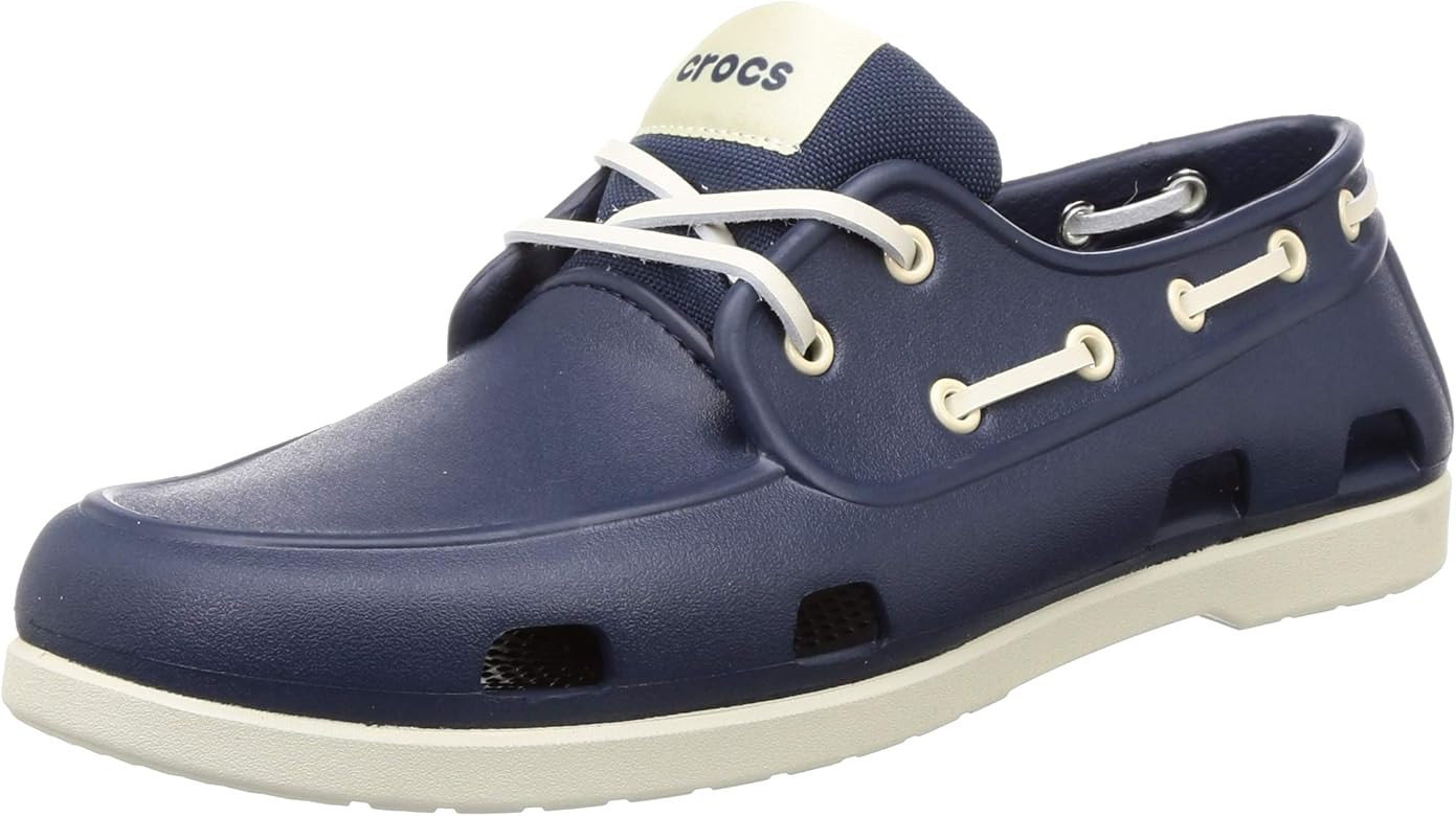 Crocs Men's Classic Boat Shoe | Mens Casual Shoes | Slip On Shoes Men | Amazon (US)
