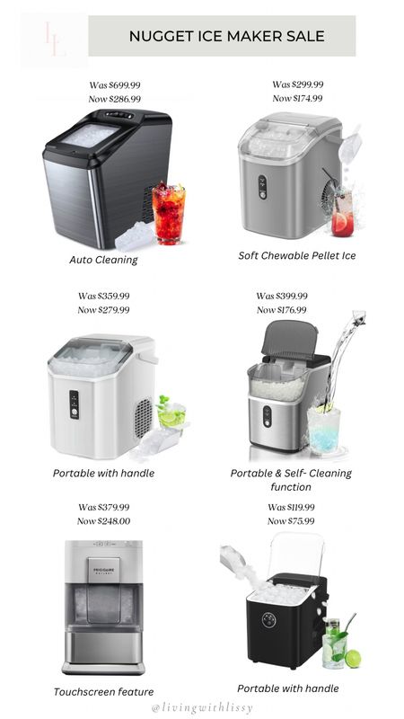 Ice maker, nugget ice maker, portable ice maker, auto cleaning ice maker, self cleaning ice maker, pellet ice maker, touchscreen ice maker

#LTKsalealert #LTKGiftGuide #LTKhome