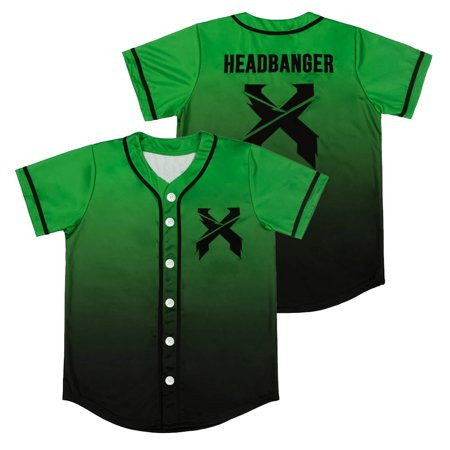 Excision Merch Headbanger Baseball Jersey Shirt V-Neck Short Sleeve Tee Women Men Streetwear | Walmart (US)
