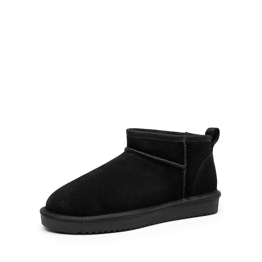 DREAM PAIRS Ankle Winter Mini Boots for Women Genuine Suede Faux Fur Lining Water Resistant Warm ... | Amazon (US)