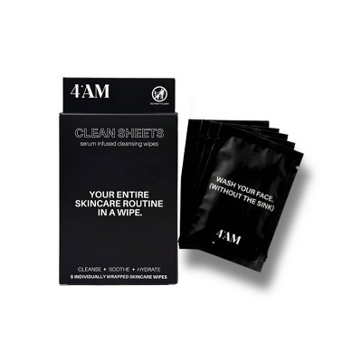4AM Clean Sheets Facial Cleansing Skincare Wipes - Fragrance-Free - 5ct | Target