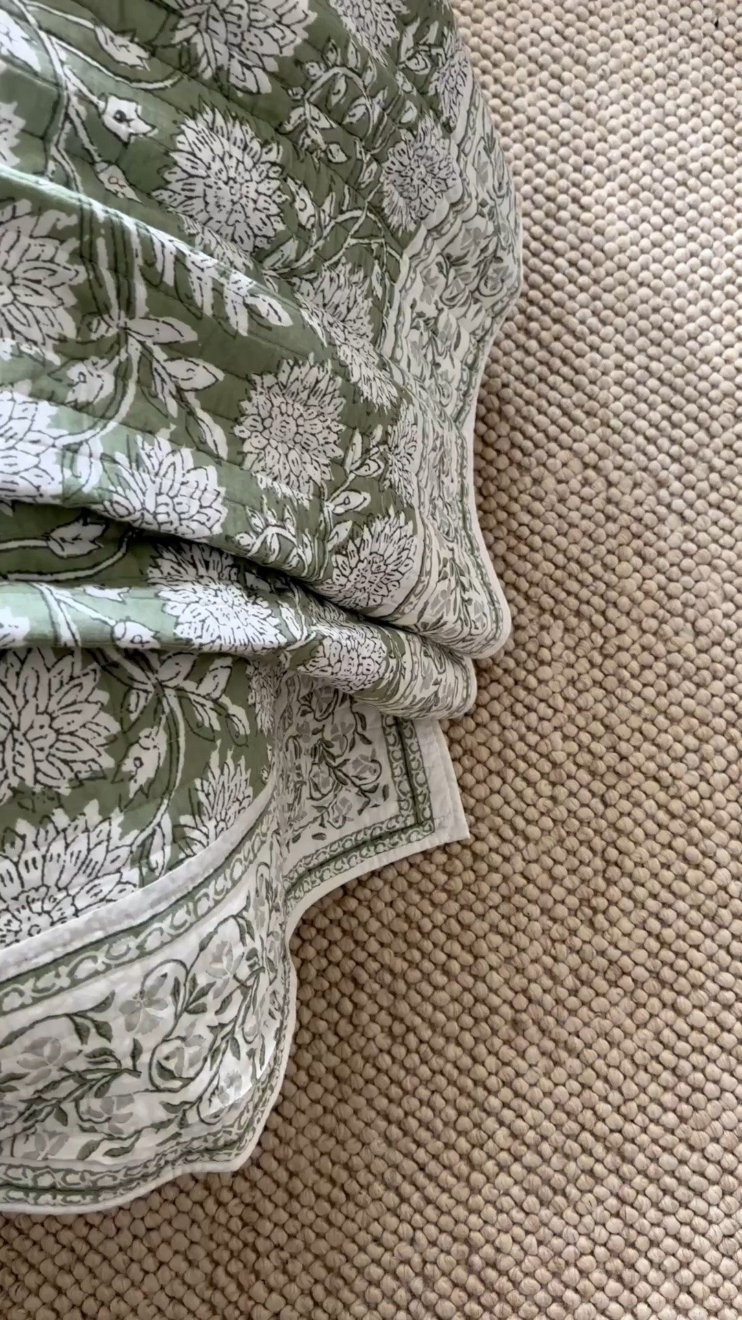It’s here!!! This quilt is everything for Spring!!

Pottery Barn look for less! Floral quilt comes in lots of colors! This is the Sage and I chose the king size on my queen bed so it would drape over the sides more. 👌🏼

I also took the king shams and cut off the white edges/sewed them to create a smaller sham for my standard size pillows! 

Be aware that the king quilt does come with king shams so if you have a queen bed you’ll have to do the same!

Spring bedding, quilts, bedroom refresh, bedroom design, bedroom ideas, designer look for less, home design, home decor, spring decor

#LTKHome #LTKmomlife #LTKSeasonal