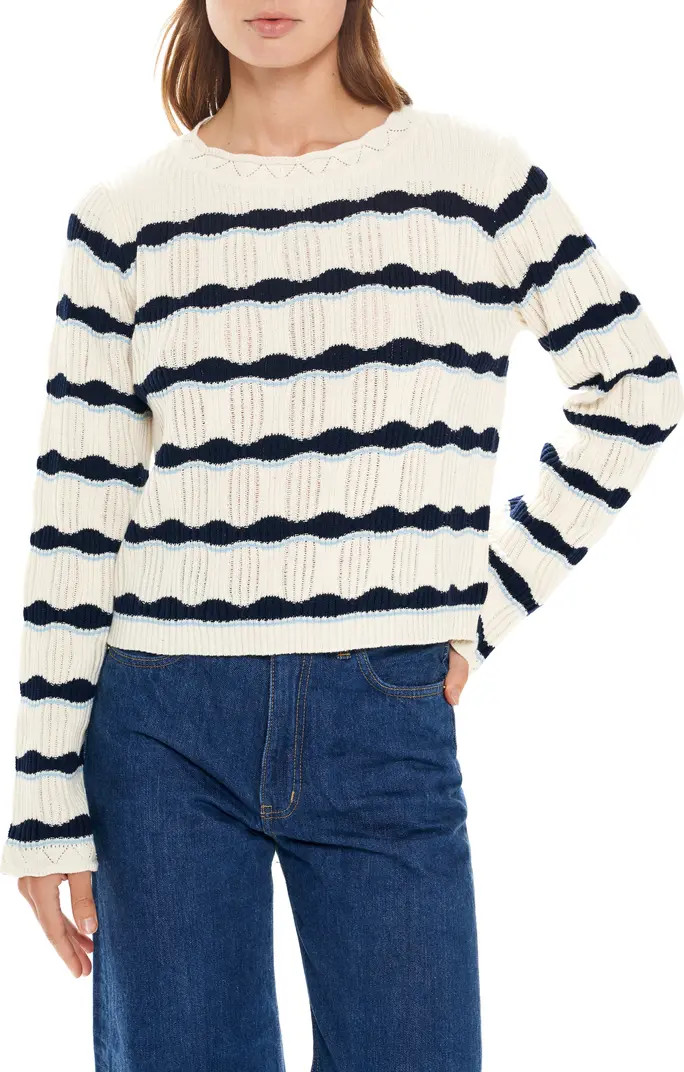 Jilly Stripe Cotton Sweater | Nordstrom