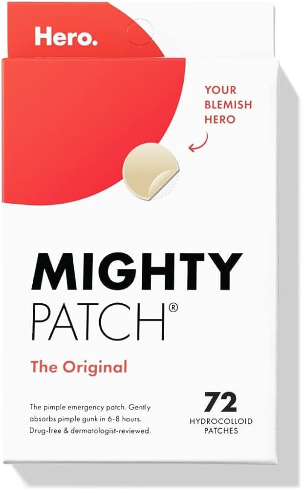 Hero Cosmetics Mighty Patch™ Original Patch - Hydrocolloid Acne Pimple Patch for Covering Zits ... | Amazon (US)