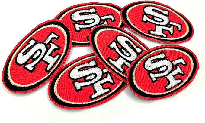 6Pcs for 49ers Iron On Sew On Embroidery Patch,Team Logo Iron-on Patch for Jacket Backpack Jeans ... | Amazon (US)