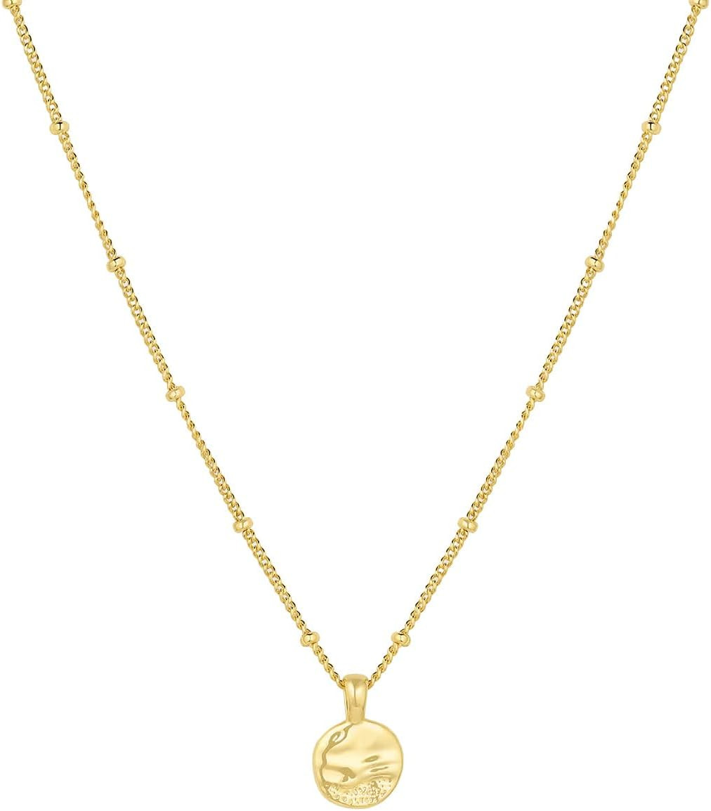 gorjana - Shorebreak Necklace 16 inch - 18k Gold Plated Brass - Ocean-Inspired Design- Versatile Layering Piece - Perfect for Daily style | Amazon (US)
