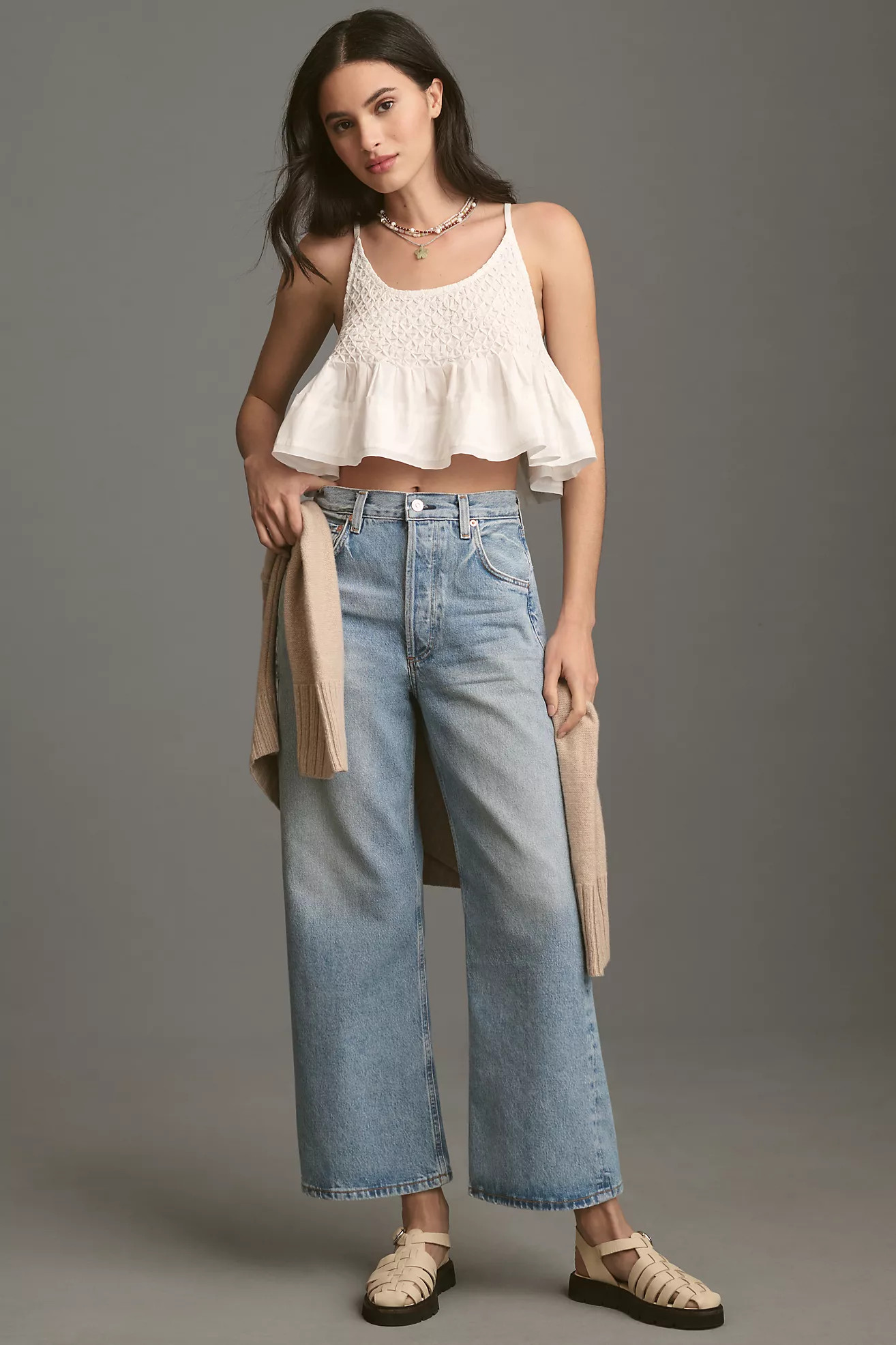 Citizens of Humanity Gaucho Vintage High-Rise Crop Wide-Leg Jeans | Anthropologie (US)