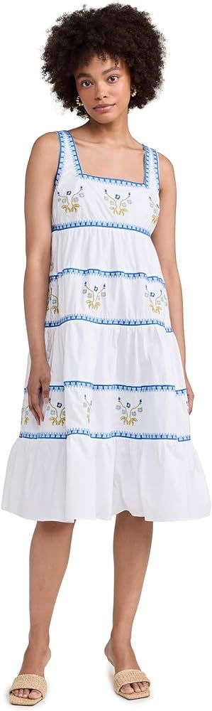 English Factory Women's Embroidered Midi Dress | Amazon (US)
