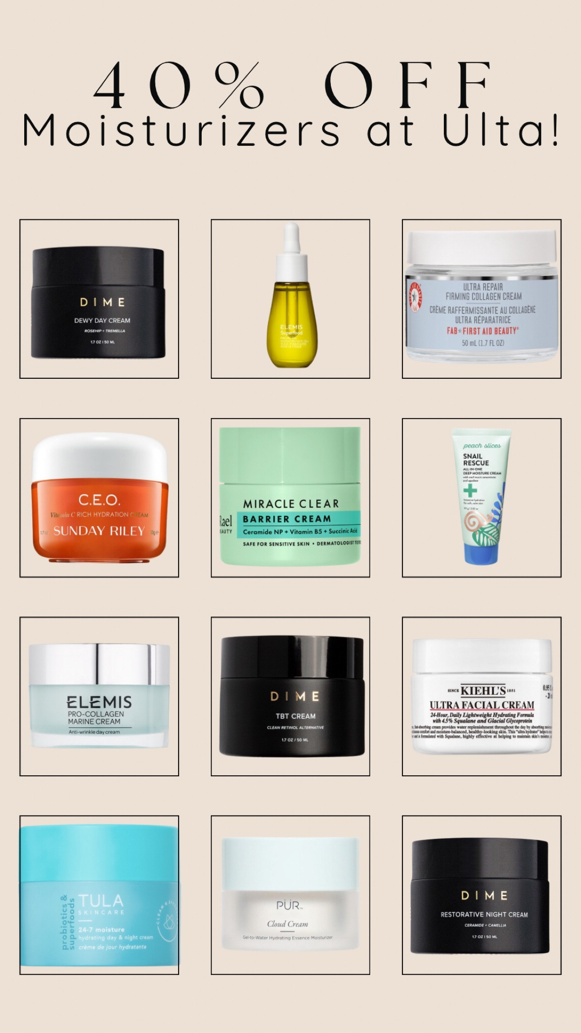 These are some of my FAVORITE moisturizers too🙌🏼 40% off!

Black Friday | skincare 

#LTKCyberWeek #LTKBeauty #LTKGiftGuide