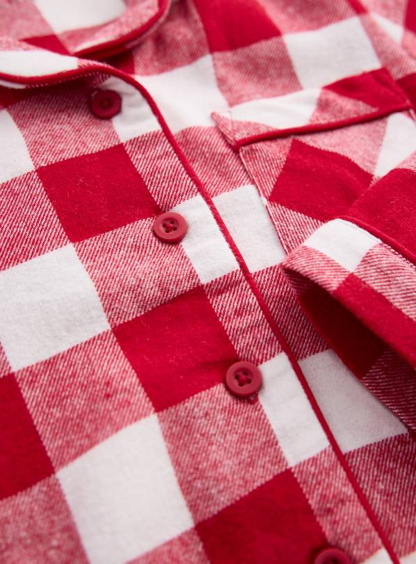 Matching Family Kids' Christmas Red Buffalo Check Pyjamas 1-2 years | Tu Clothing