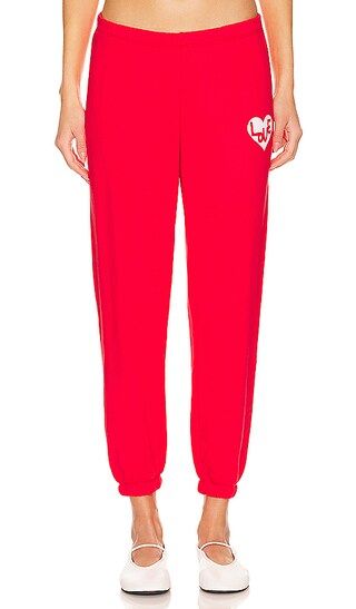 Heart Luna Sweatpant in Ruby Red | Revolve Clothing (Global)